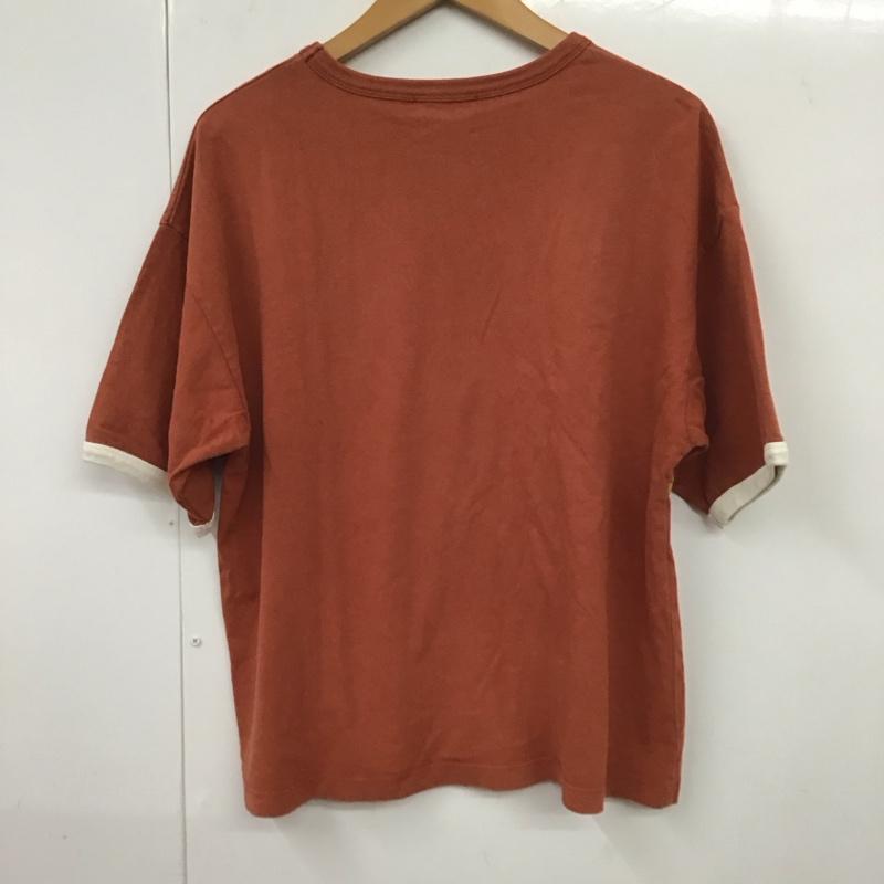 ニコアンド niko and... Tシャツ 半袖 M プリント 茶 / ブラウン / レディース USED 古着 中古 10131849