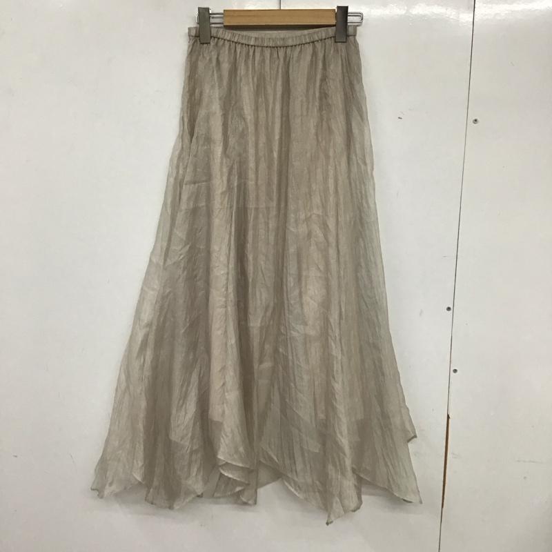スナイデル SNIDEL スカート ロングスカート SWFS211180 シャイニーシアースカート FREE 無地 アイボリー / アイボリー / レディース USED 古着 中古 10136823