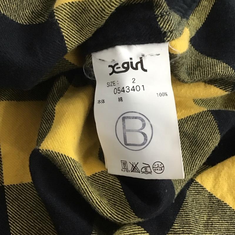 エックスガール X-girl シャツ、ブラウス 長袖 2 チェック マルチカラー / マルチカラー / レディース USED 古着 中古 10143041