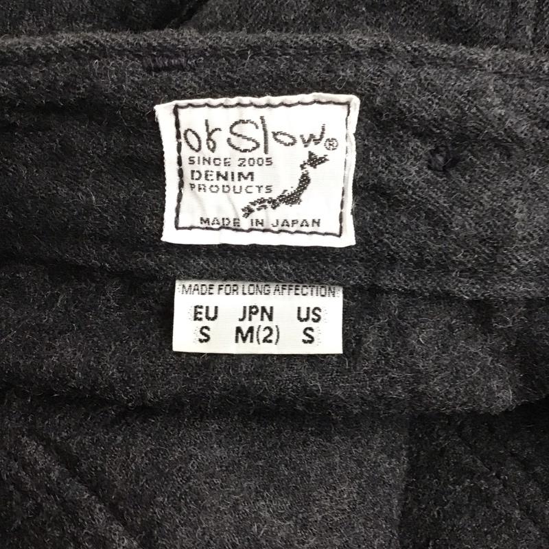 オアスロウ orSlow パンツ スラックス ワイドパンツ カジュアルパンツ ワークパンツ ストレッチ M 無地 灰 / グレー / メンズ USED 古着 中古 10130749