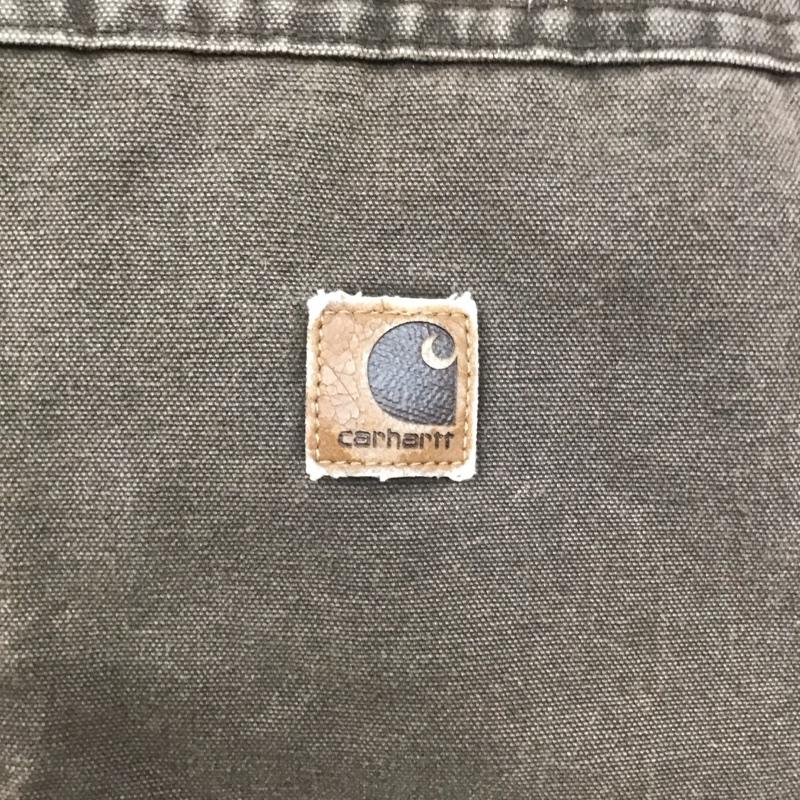 カーハート Carhartt ベスト ベスト ジップアップベスト ボア裏地 ノースリーブカットソー ロゴ、文字 茶 / ブラウン / メンズ USED 古着 中古 10112074