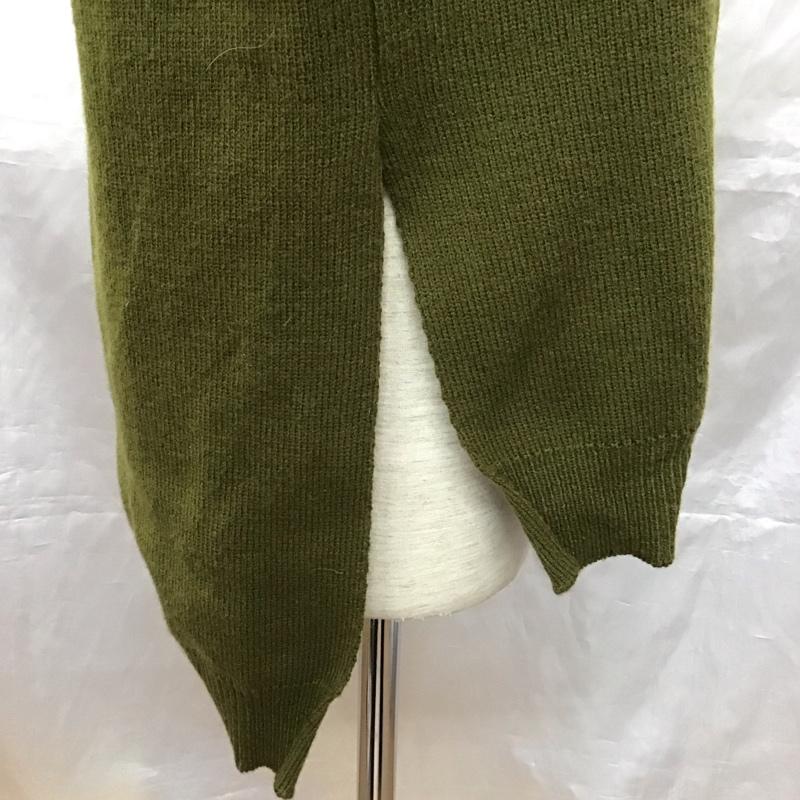 コムデギャルソン COMME des GARCONS カーディガン 長袖 sz-n006 厚手カーディガン 前開きカーディガン 長袖ニットカーディガン XL 無地 カーキ / カーキ / メンズ USED 古着 中古 10122686