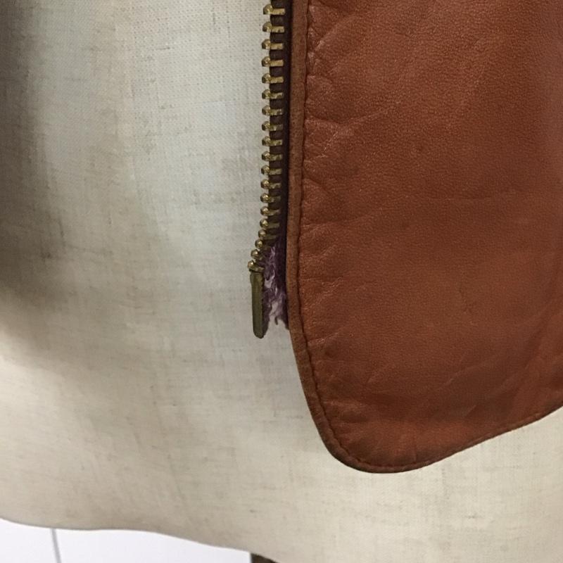古着 USED ジャケット、上着 レザージャケット 無地 茶 / ブラウン / レディース USED 古着 中古 10114150