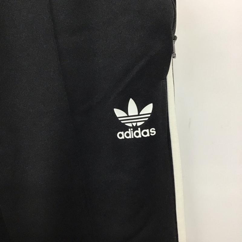 アディダスオリジナルス adidas originals パンツ ショートパンツ bk3632 スーパースターリラックスクロップド ジャージ M ロゴ、文字 黒 / ブラック / メンズ USED 古着 中古 10133302