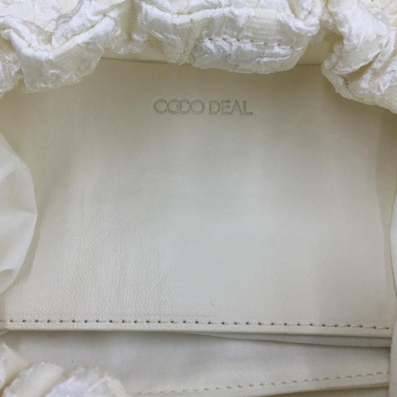 ココ ディール COCO DEAL ハンドバッグ ハンドバッグ 無地 オフホワイト / オフホワイト / レディース USED 古着 中古 10135130