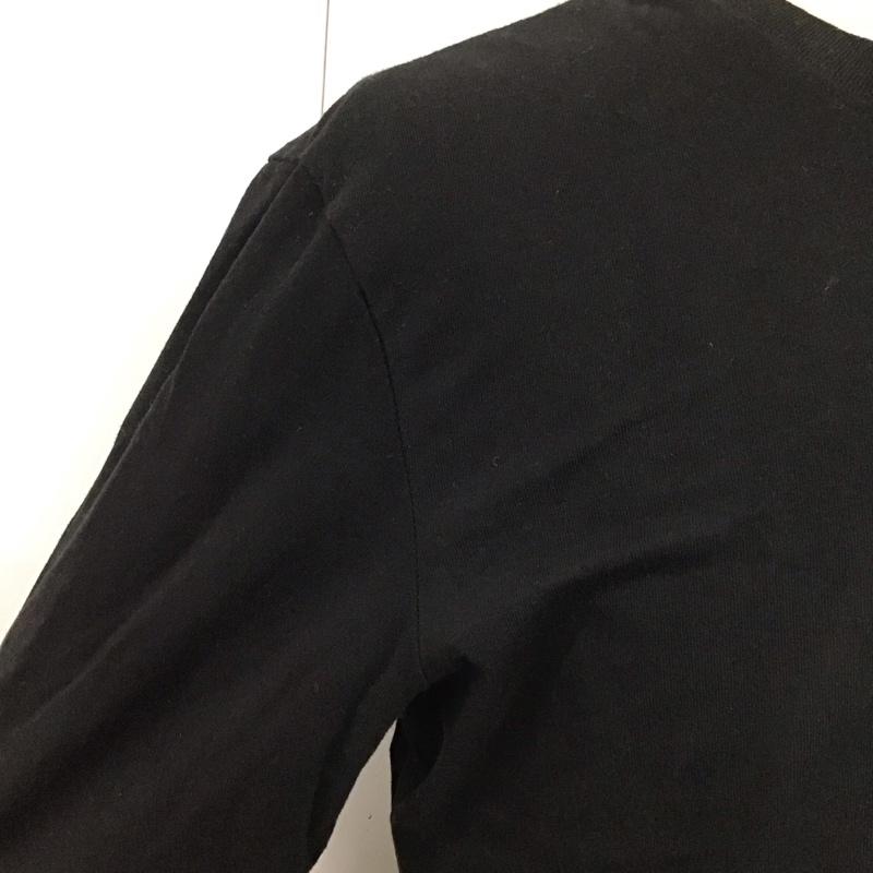 アディダス adidas カットソー 長袖 DX4209 長袖Tシャツ ロングスリーブカットソー スポーツウェア プリントTシャツ L ロゴ、文字 黒 / ブラック / メンズ USED 古着 中古 10110399