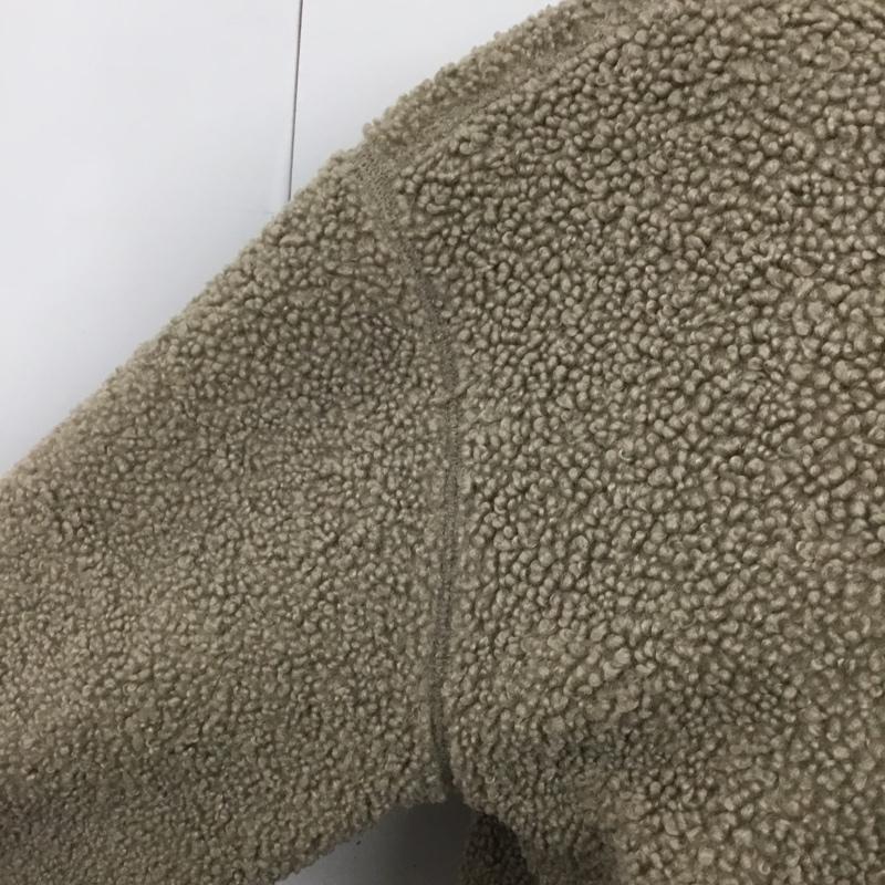ユニクロ UNIQLO ジャケット、上着 ジャケット、ブレザー 241-408760 フリースノーカラージャケット アウター 長袖ジャケット L 無地 茶 / ブラウン / レディース USED 古着 中古 10110301