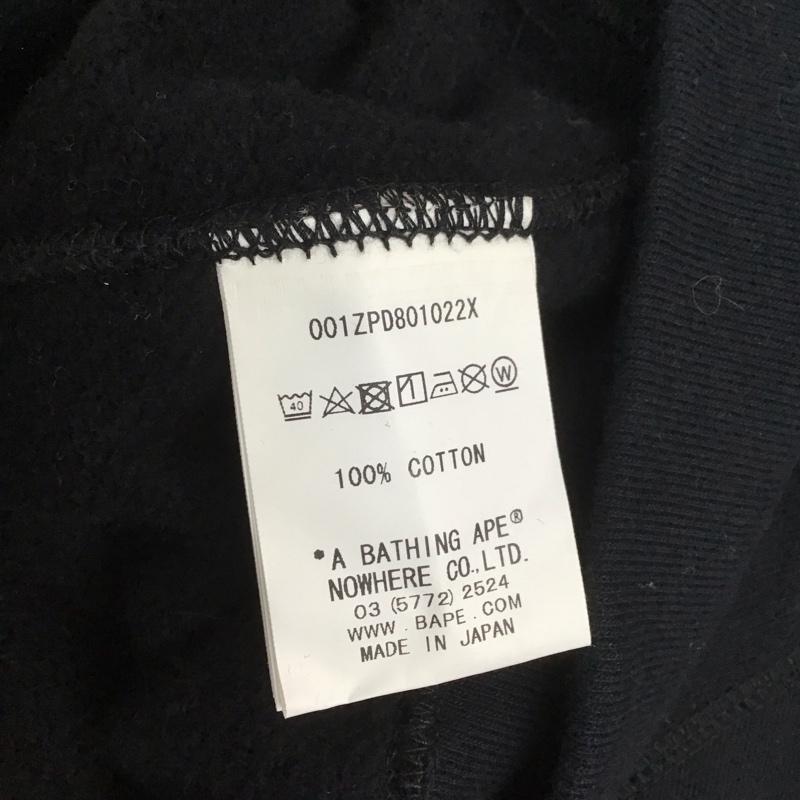 アベイシングエイプ A BATHING APE パーカー 長袖 長袖パーカー フード付きパーカー プリントスウェット トレーナー ジップアップパーカー プリント 黒 / ブラック / メンズ USED 古着 中古 10107431