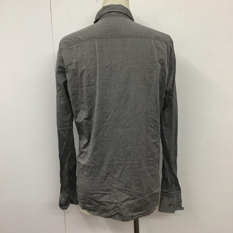 フランシストモークス FranCisT_MOR.K.S. シャツ、ブラウス 長袖 長袖シャツ カラーシャツ 長袖カットソー 3 ロゴ、文字 灰 / グレー /  メンズ USED 古着 中古 10111734