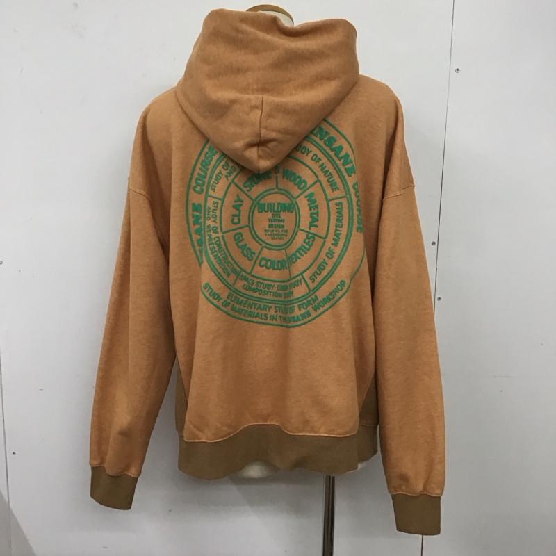 ワナ WANNA パーカー 長袖 長袖パーカー プルオーバーパーカー プリントスウェット L プリント 橙 / オレンジ /  メンズ USED 古着 中古 10125563
