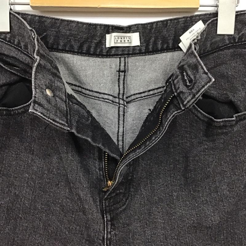 ローリーズファーム LOWRYS FARM パンツ デニム、ジーンズ L 無地 黒 / ブラック / レディース USED 古着 中古 10137742
