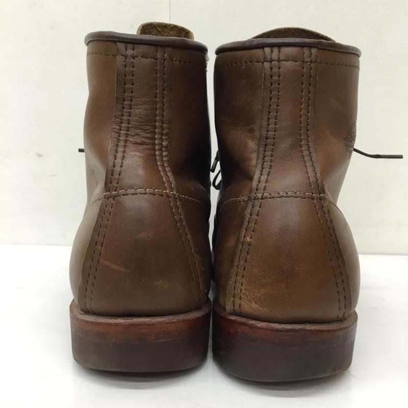 レッドウィング RED WING ブーツ ショートブーツ 100周年 8285 US:9 ロゴ、文字 茶 / ブラウン / メンズ USED 古着 中古 10136432