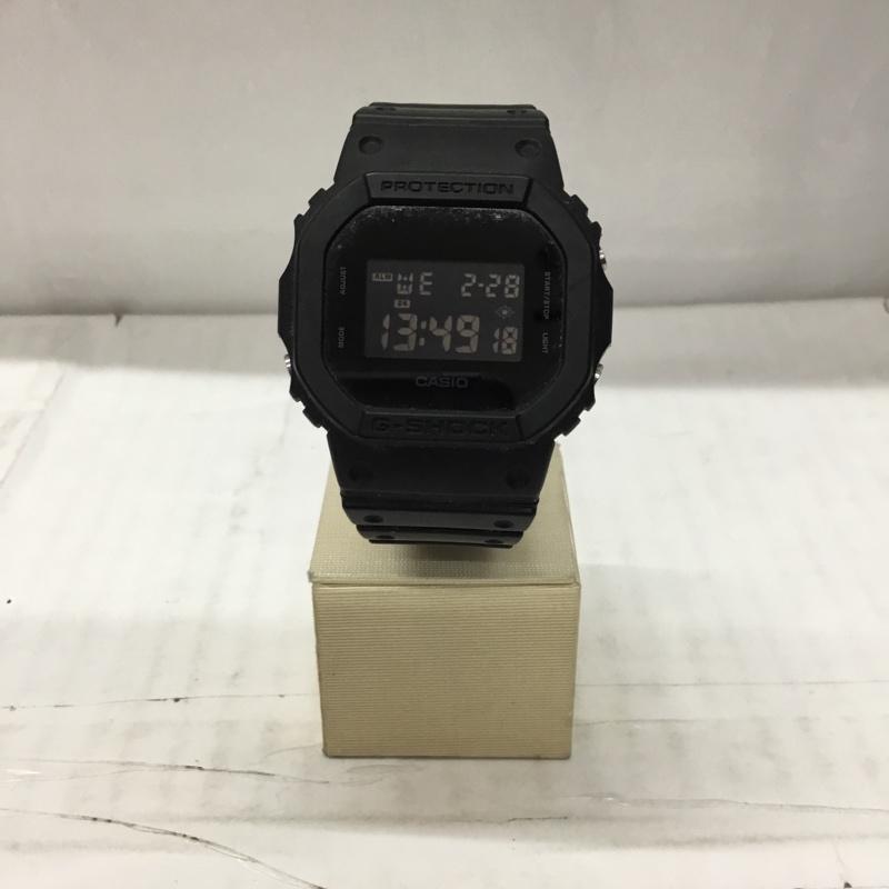 ジーショック G-SHOCK 腕時計 デジタル DW-5600BB スクエア ロゴ、文字 黒 / ブラック / レディース USED 古着 中古 10106383