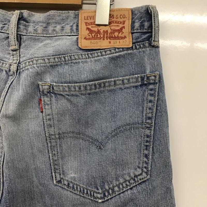 リーバイストラウスアンドコー Levi Strauss & co. パンツ デニム、ジーンズ デニムパンツ ワイドパンツ カジュアルパンツ 33インチ 無地 インディゴ / インディゴ /  メンズ USED 古着 中古 10126517
