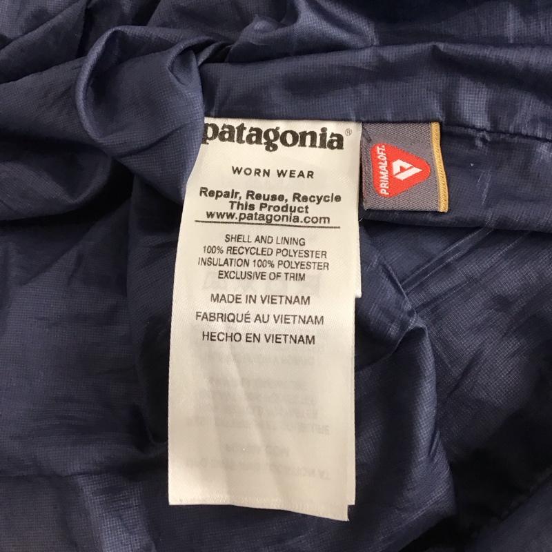 パタゴニア patagonia ジャケット、上着 ジャケット、ブレザー ジップアップジャケット キルティングジャケット アウター M ロゴ、文字 紺 / ネイビー / メンズ USED 古着 中古 10147375