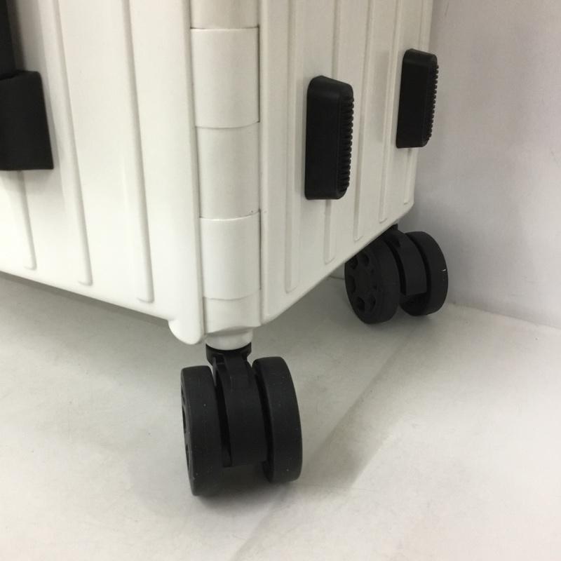 アンドフラット &.FLAT スーツケース、トランク スーツケース、トランク FL14-00001 折りたたみ ハードキャリーバッグ キャリーケース 箱有 ロゴ、文字 白 / ホワイト / メンズ USED 古着 中古 10137503