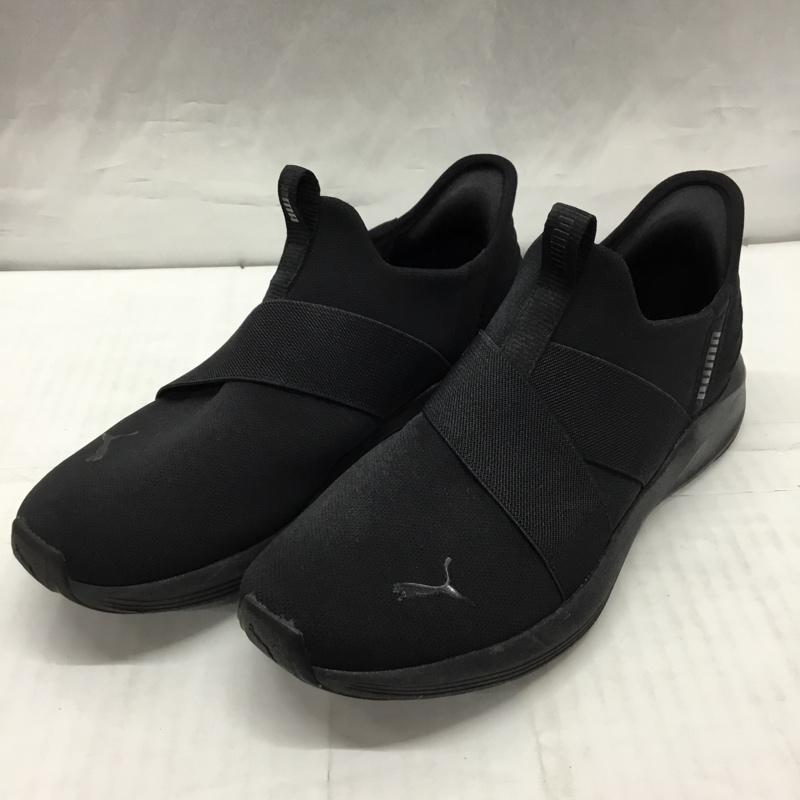 プーマ PUMA スニーカー スニーカー 310658-01 プラウル 2 EASE IN 24.5cm 24.5cm ロゴ、文字 黒 / ブラック / レディース USED 古着 中古 10119094