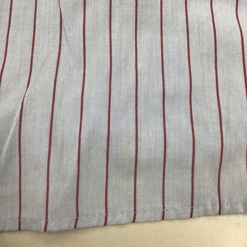 古着 USED シャツ、ブラウス 半袖 半袖シャツ カラーシャツ 半袖カットソー ストライプシャツ XL ストライプ 水色 / ライトブルー / メンズ USED 古着 中古 10120510