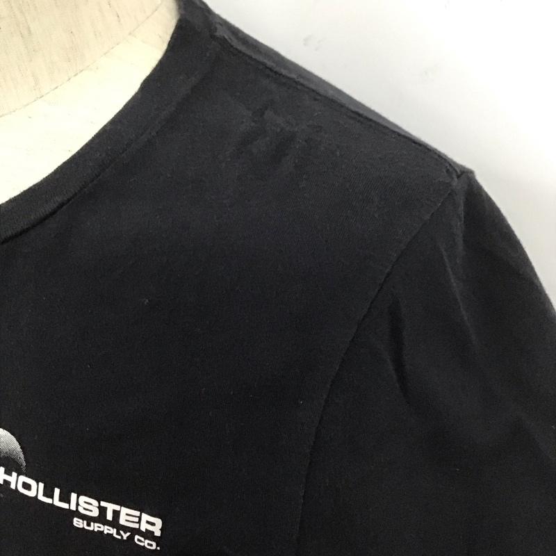 ホリスター Hollister Tシャツ 半袖 半袖カットソー プリントTシャツ クルーネックカットソー XS プリント 黒 / ブラック / メンズ USED 古着 中古 10107248