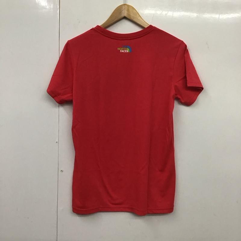 ザノースフェイス THE NORTH FACE Tシャツ 半袖 NTW31313 COLORFUL LOGO TEE L ロゴ、文字 桃 / ピンク / レディース USED 古着 中古 10131106