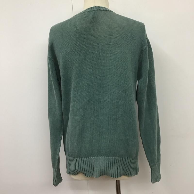 ポロジーンズ Polo Jeans Co. ニット、セーター 長袖 KR-MJ-CM2014 コットンニット S ワンポイント 緑 / グリーン / メンズ USED 古着 中古 10110845