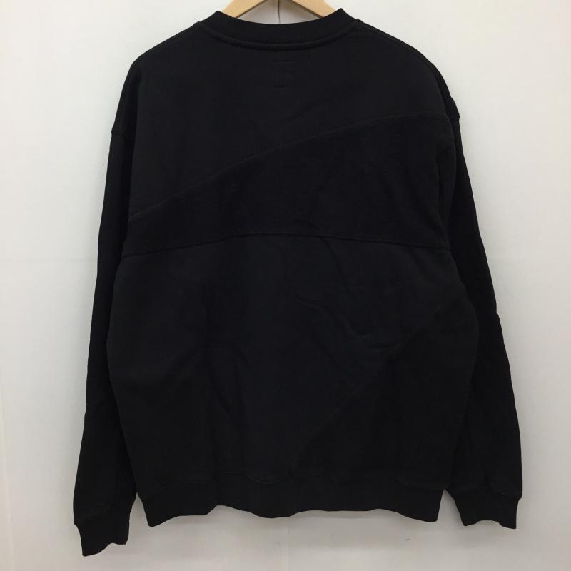 ブレインデット BRAIN DEAD トレーナー 長袖 Sunflower Paneled Crewneck L ワンポイント 黒 / ブラック / メンズ USED 古着 中古 10136079