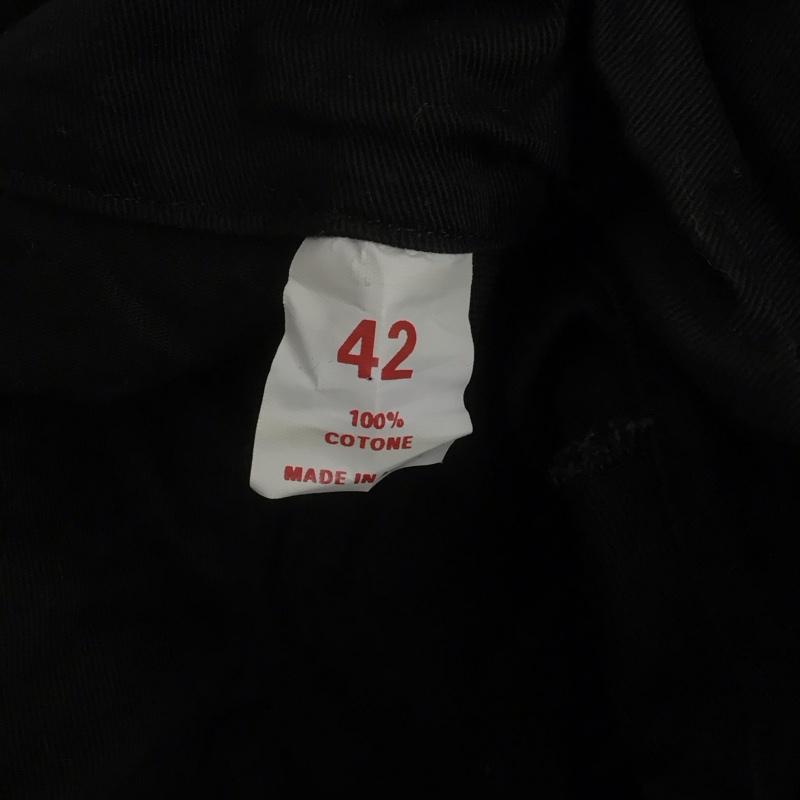 古着 USED ジャケット、上着 ジャンパー、ブルゾン ロングコートジャケット ノーカラージャケット ユーロ古着 ヴィンテージ 42 無地 黒 / ブラック / メンズ USED 古着 中古 10106746