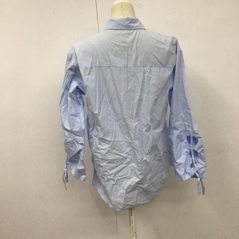 ザラ ZARA シャツ、ブラウス 長袖 長袖シャツ 無地シャツ カラーシャツ XS 無地 水色 / ライトブルー / レディース USED 古着 中古 10126887