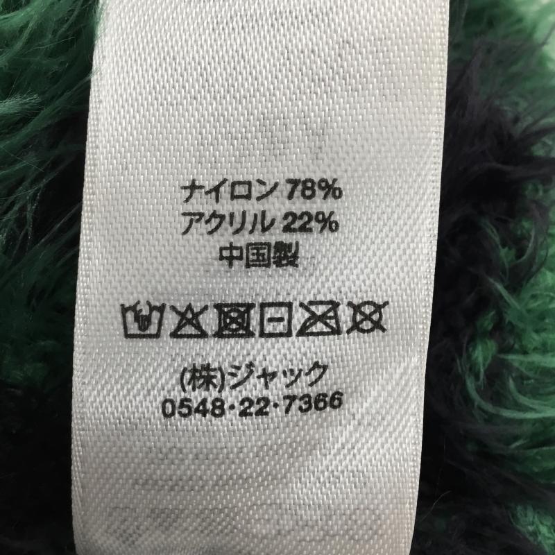 ステューシー STUSSY ニット、セーター 長袖 HAIRY Stripe CREW Sweater M ボーダー柄 黒 / ブラック / X 緑 / グリーン / メンズ USED 古着 中古 10138292