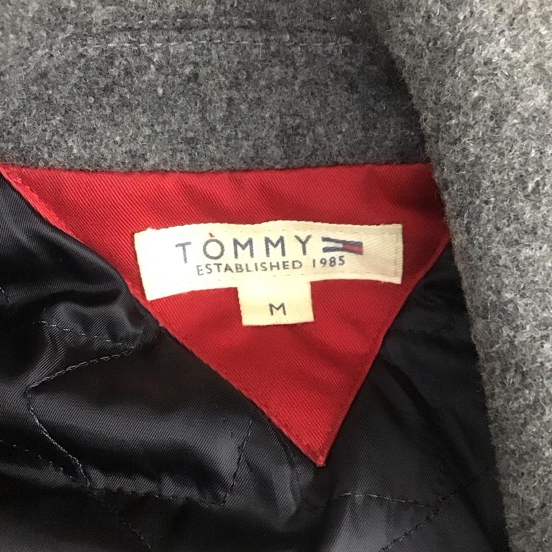 トミー TOMMY コート ピーコート 214-611215-220 M ロゴ、文字 灰 / グレー / メンズ USED 古着 中古 10106907