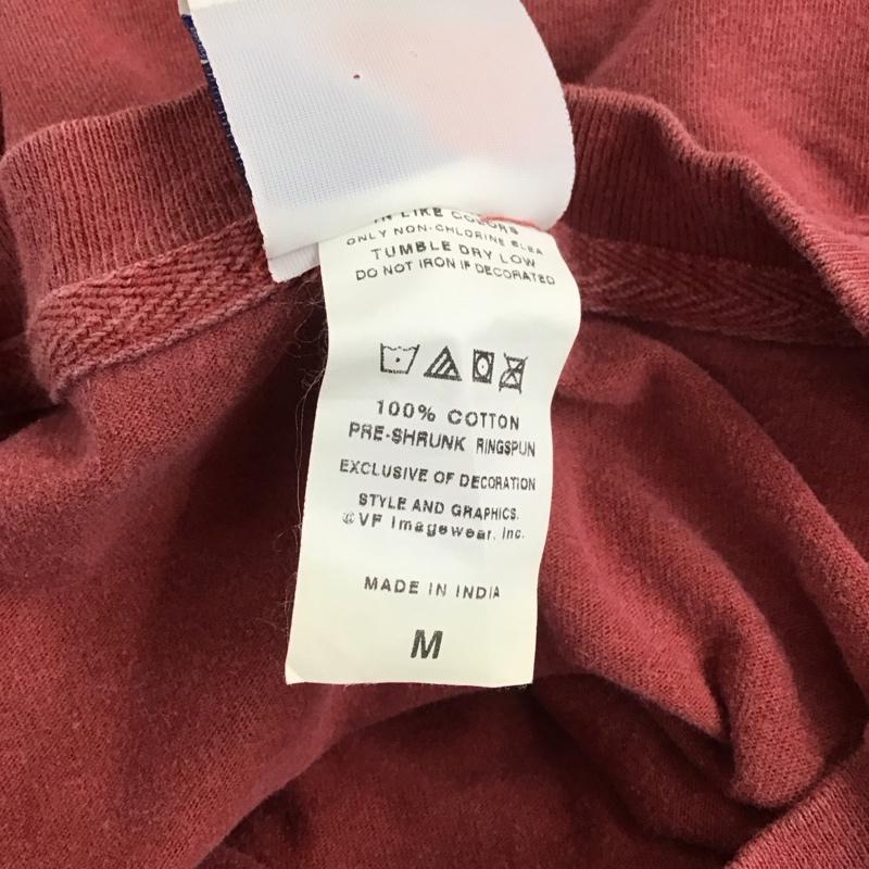 マジェスティック MAJESTIC Tシャツ 半袖 半袖カットソー プリントTシャツ クルーネックカットソー 古着 M プリント 赤 / レッド /  メンズ USED 古着 中古 10111114