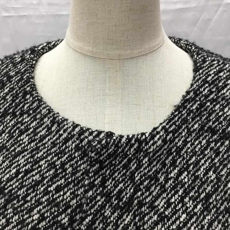 ロペピクニック ROPE PICNIC コート コート一般 GDO-5514-B 2WAY ノーカラー ジャケット 40 無地 黒 / ブラック / レディース USED 古着 中古 10107305