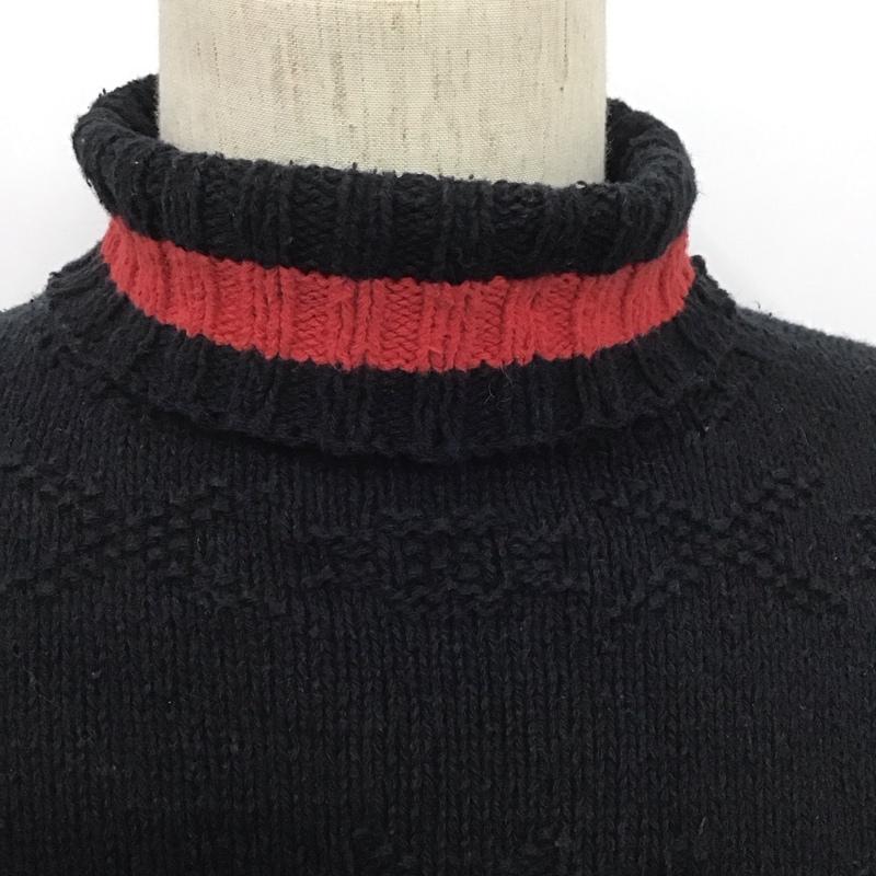 ポロバイラルフローレン Polo by RALPH LAUREN ニット、セーター 長袖 ハイネック タートルネック S 無地 黒 / ブラック / メンズ USED 古着 中古 10106380
