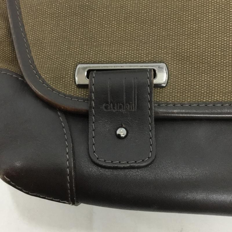 ダンヒル DUNHILL ショルダーバッグ ショルダーバッグ キャンバス 2WAY 無地 茶 / ブラウン / メンズ USED 古着 中古 10133249