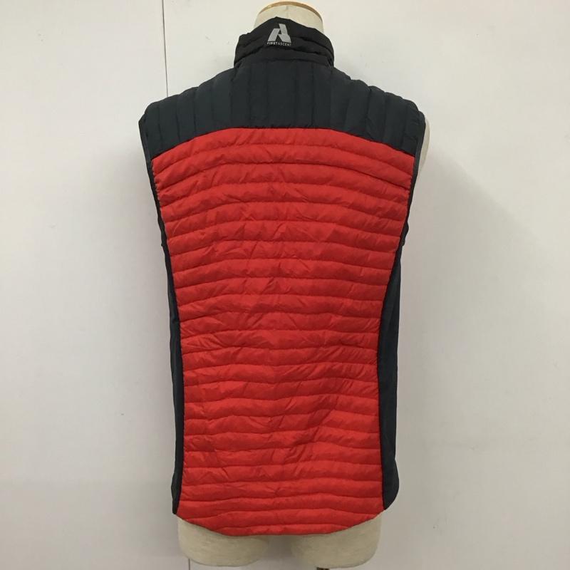 エディーバウアー Eddie Bauer ベスト ベスト ジップアップベスト ダウンベスト ノースリーブカットソー S ロゴ、文字 赤 / レッド / X 紺 / ネイビー / メンズ USED 古着 中古 10110415