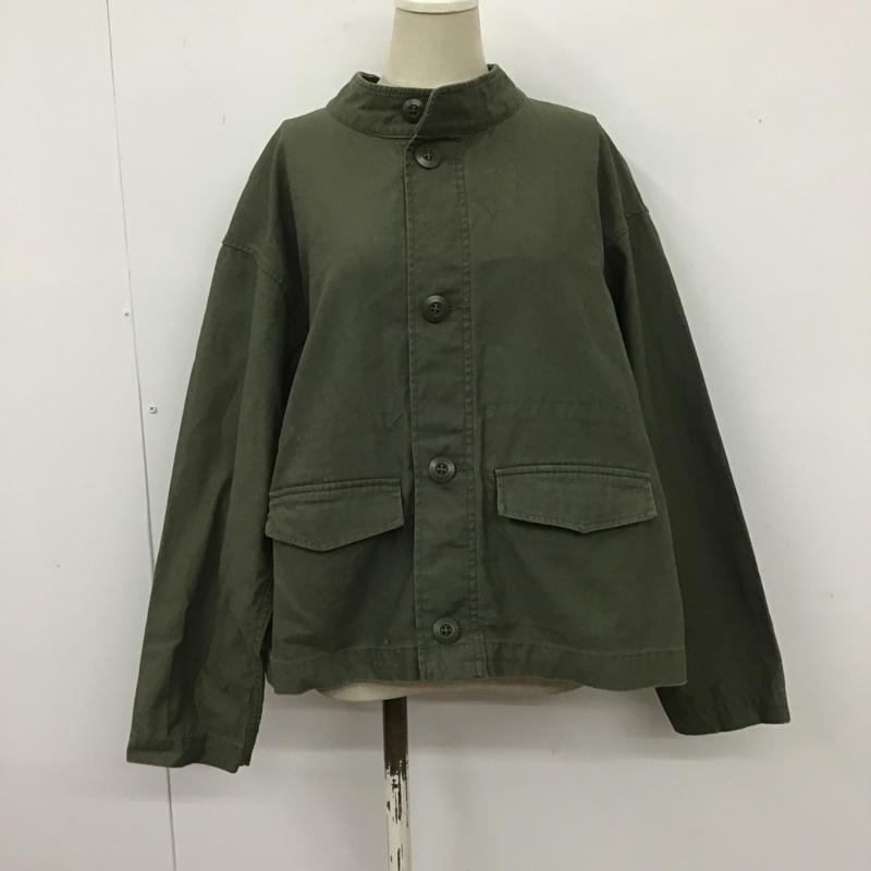 ニコアンド niko and... ジャケット、上着 ジャケット、ブレザー L 無地 カーキ / カーキ / レディース USED 古着 中古 10106120