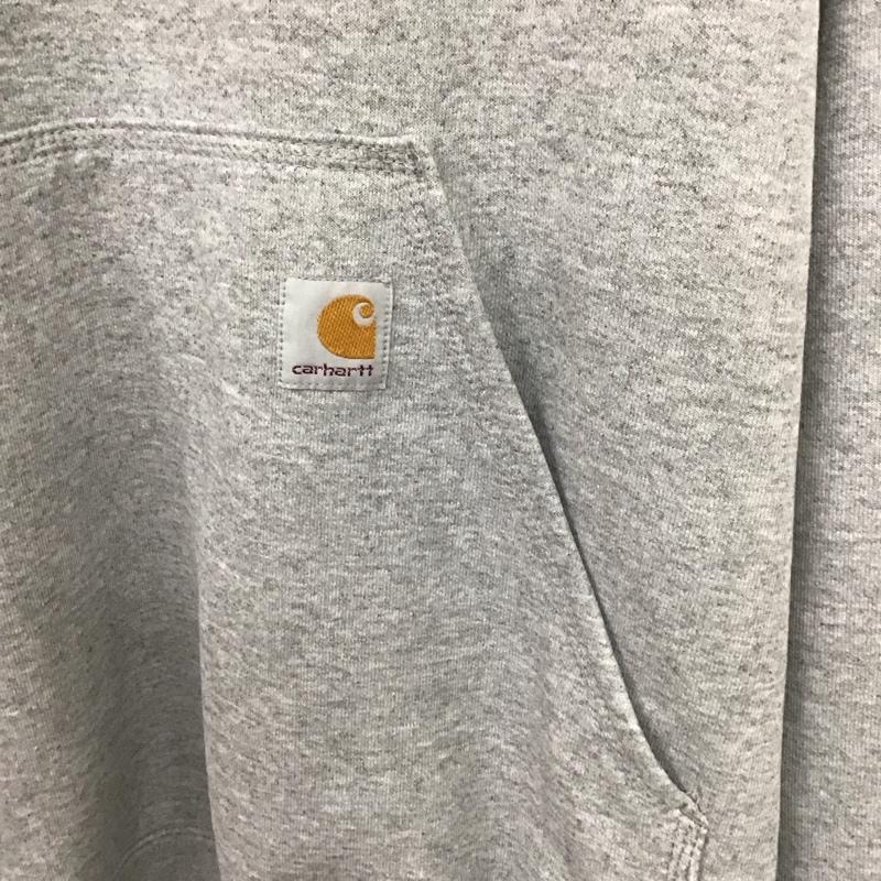 カーハート Carhartt パーカー 長袖 長袖パーカー プルオーバーパーカー スウェット XL 無地 灰 / グレー / メンズ USED 古着 中古 10132595