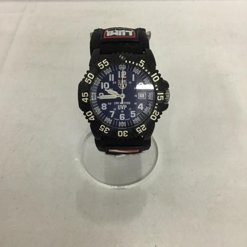 ルミノックス LUMINOX 腕時計 アナログ(クォーツ式) 3954 Luminox Navy Seal Watch 無地 黒 / ブラック / X 紺 / ネイビー / メンズ USED 古着 中古 10135733