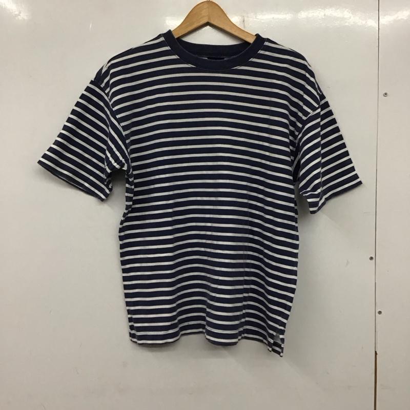 ギャップ GAP Tシャツ 半袖 半袖カットソー プリントTシャツ クルーネックカットソー 90s XL ボーダー柄 白 / ホワイト / X 紺 / ネイビー / メンズ USED 古着 中古 10137839