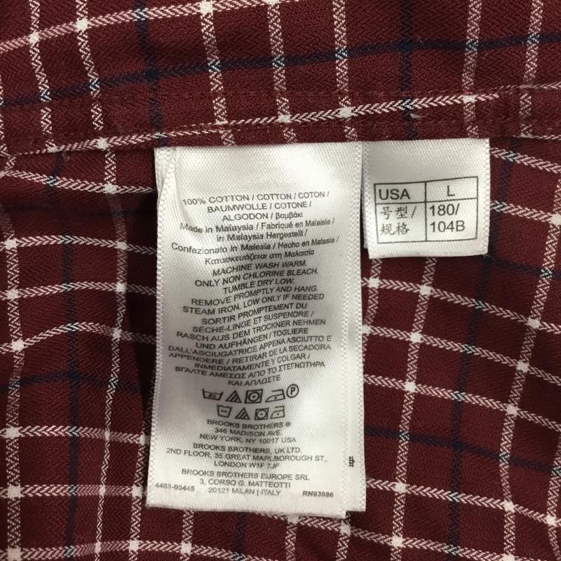 ブルックスブラザーズ BROOKS BROTHERS シャツ、ブラウス 長袖 長袖シャツ カラーシャツ ボタンダウンシャツ 長袖カットソー チェックシャツ L チェック マルチカラー / マルチカラー / メンズ USED 古着 中古 10121049