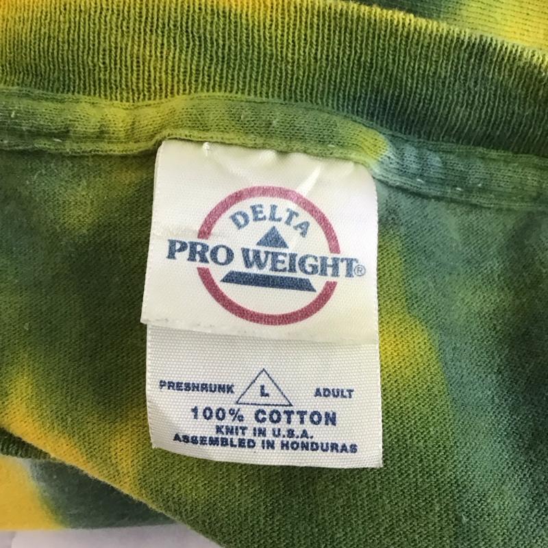 古着 USED Tシャツ 半袖 タイダイ染め L ロゴ、文字 黄 / イエロー / X 緑 / グリーン / メンズ USED 古着 中古 10107649
