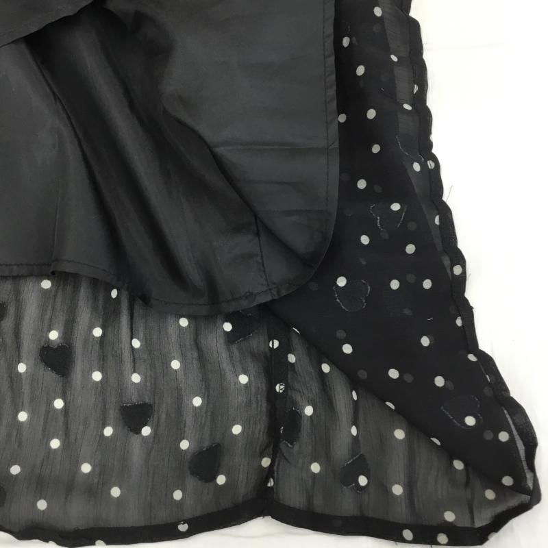 ショコラ フィネ ローブ chocol raffine robe スカート ロングスカート FREE ドット 黒 / ブラック / レディース USED 古着 中古 10134750