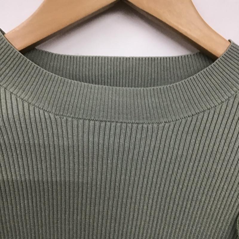 ザラ ZARA カットソー 長袖 S 無地 薄緑 / ライトグリーン / レディース USED 古着 中古 10124797