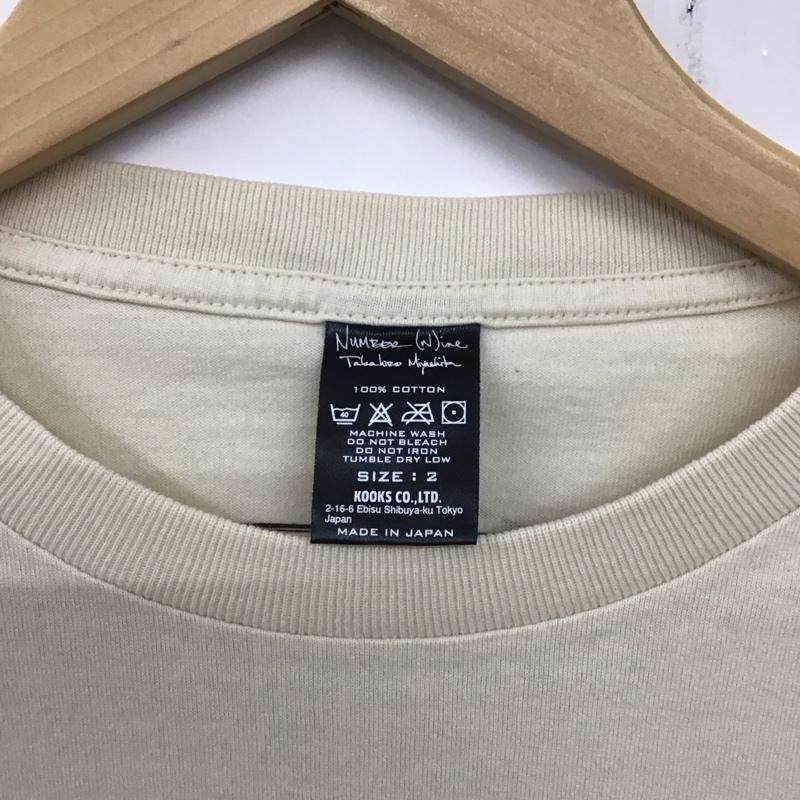 ナンバーナイン NUMBER (N)INE Tシャツ 半袖 半袖カットソー プリントTシャツ クルーネックカットソー romp 2 プリント アイボリー / アイボリー / メンズ USED 古着 中古 10137121