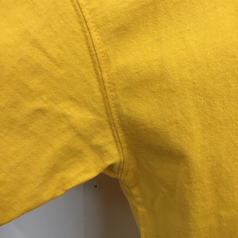 チャンピオン Champion ワンピース ひざ丈スカート CWSP30C Tシャツワンピース カットソー FREE ロゴ、文字 黄 / イエロー / レディース USED 古着 中古 10120240