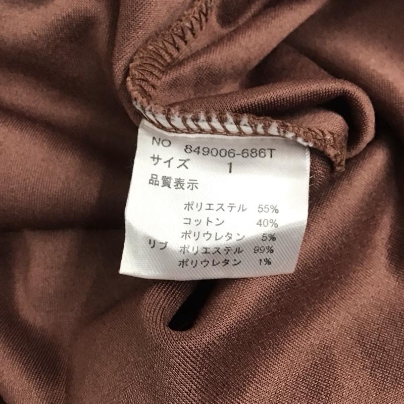 ノーアイディー NO ID. カットソー 長袖 長袖カットソー クルーネックカットソー ロングスリーブカットソー プリントTシャツ 1 無地 えんじ / ワインレッド / メンズ USED 古着 中古 10124357