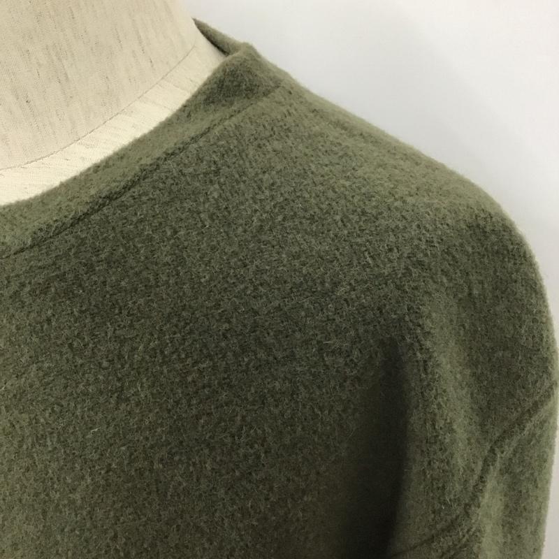 ザ ノースフェイス パープルレーベル THE NORTH FACE PURPLE LABEL ニット、セーター 長袖 NT6951N クルーネックセーター 長袖プルオーバー カットソー L ロゴ、文字 黒 / ブラック / X 灰 / グレー / X カーキ / カーキ / メンズ USED 古着 中古 10107121