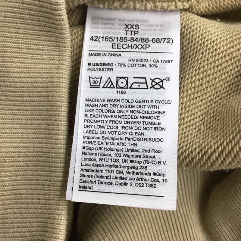 ギャップ GAP トレーナー 半袖 XXS 無地 ベージュ / ベージュ / メンズ USED 古着 中古 10134212