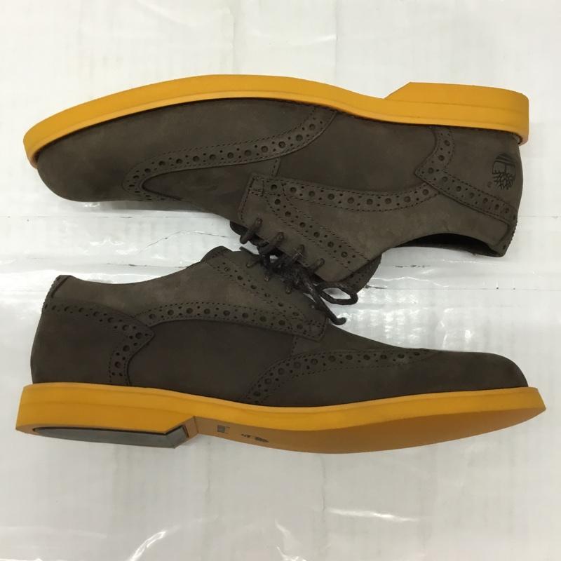 ティンバーランド Timberland カジュアルシューズ カジュアルシューズ 3309A Earthkeepers ドレスシューズ 7.5 箱有 ワンポイント ダークブラウン / ダークブラウン / X 橙 / オレンジ / メンズ USED 古着 中古 10113704