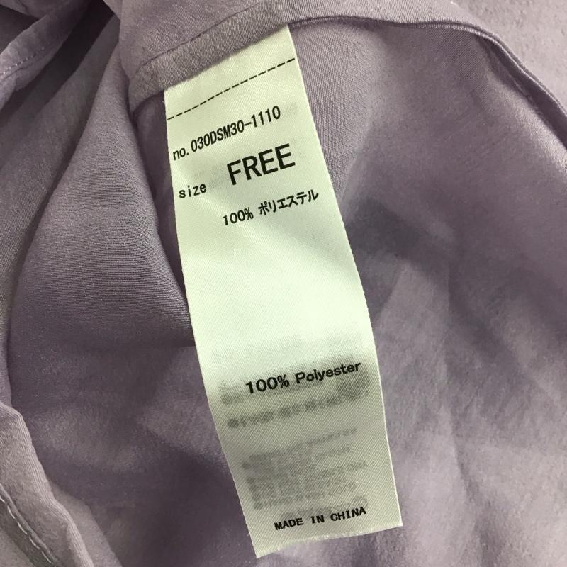 スライ SLY シャツ、ブラウス 長袖 長袖シャツ カラーシャツ カジュアルシャツ FREE 無地 紫 / パープル / レディース USED 古着 中古 10112202